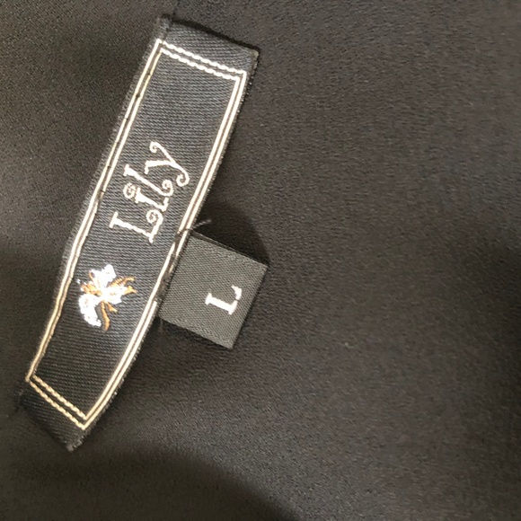 Black Lily V-Neck Scoop Neck Dress (Size L) - Picture 4 of 4